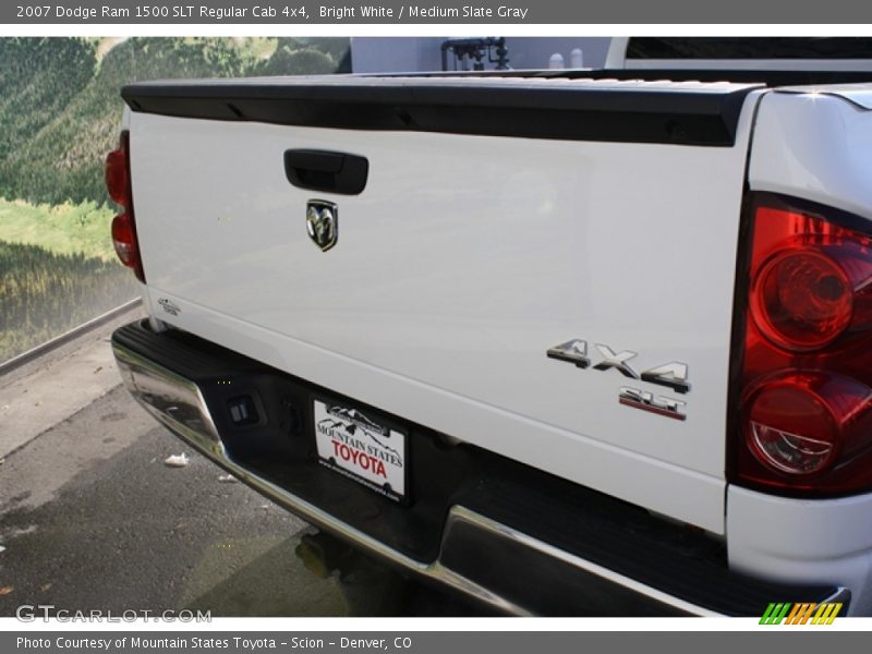 Bright White / Medium Slate Gray 2007 Dodge Ram 1500 SLT Regular Cab 4x4
