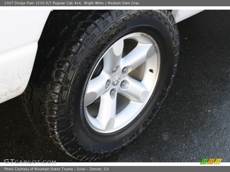 Bright White / Medium Slate Gray 2007 Dodge Ram 1500 SLT Regular Cab 4x4