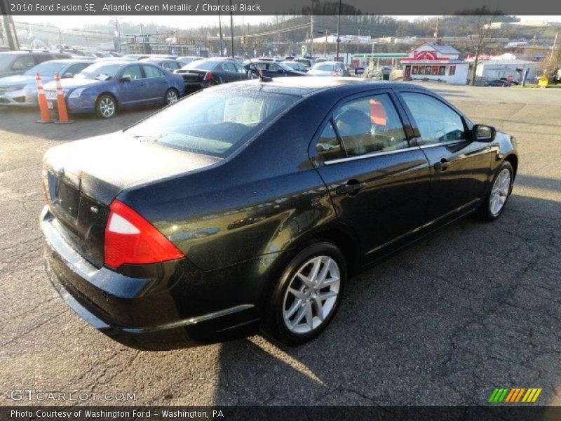 Atlantis Green Metallic / Charcoal Black 2010 Ford Fusion SE