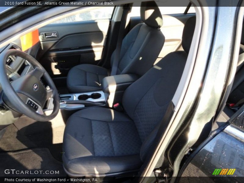 Atlantis Green Metallic / Charcoal Black 2010 Ford Fusion SE