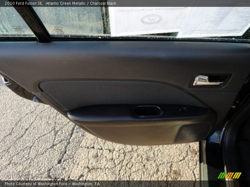 Atlantis Green Metallic / Charcoal Black 2010 Ford Fusion SE