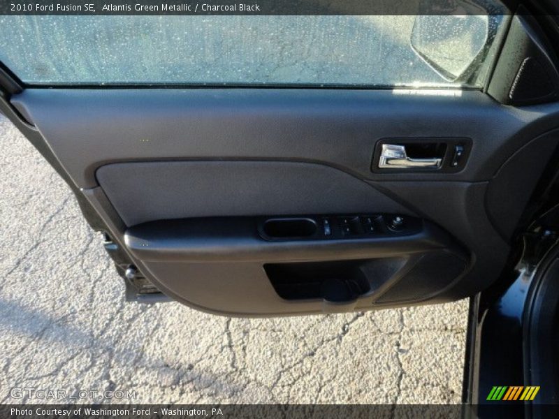 Atlantis Green Metallic / Charcoal Black 2010 Ford Fusion SE