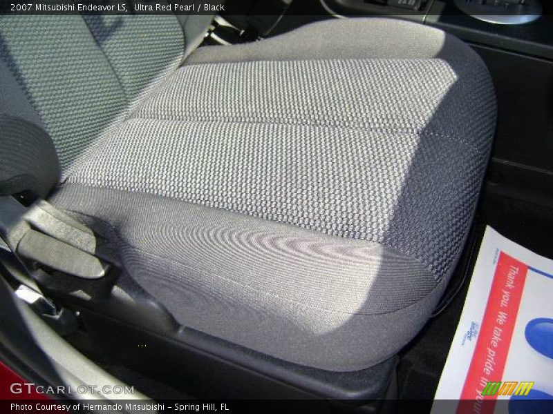 Ultra Red Pearl / Black 2007 Mitsubishi Endeavor LS