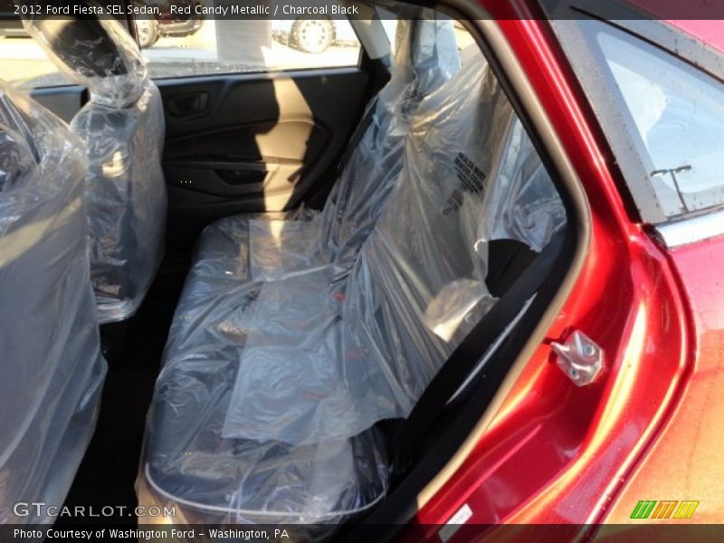 Red Candy Metallic / Charcoal Black 2012 Ford Fiesta SEL Sedan