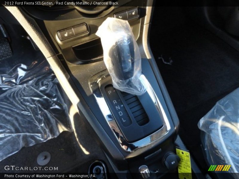 Red Candy Metallic / Charcoal Black 2012 Ford Fiesta SEL Sedan