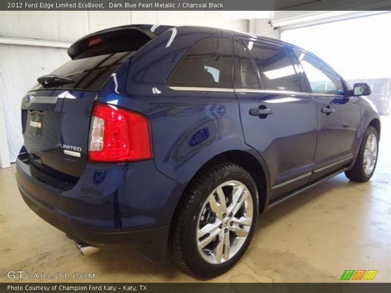 Dark Blue Pearl Metallic / Charcoal Black 2012 Ford Edge Limited EcoBoost