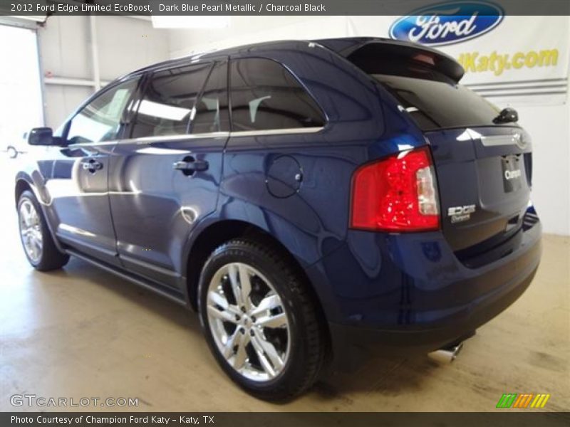 Dark Blue Pearl Metallic / Charcoal Black 2012 Ford Edge Limited EcoBoost