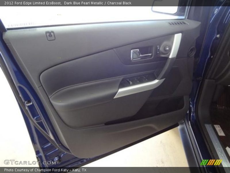 Dark Blue Pearl Metallic / Charcoal Black 2012 Ford Edge Limited EcoBoost