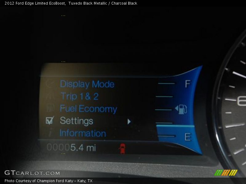Tuxedo Black Metallic / Charcoal Black 2012 Ford Edge Limited EcoBoost