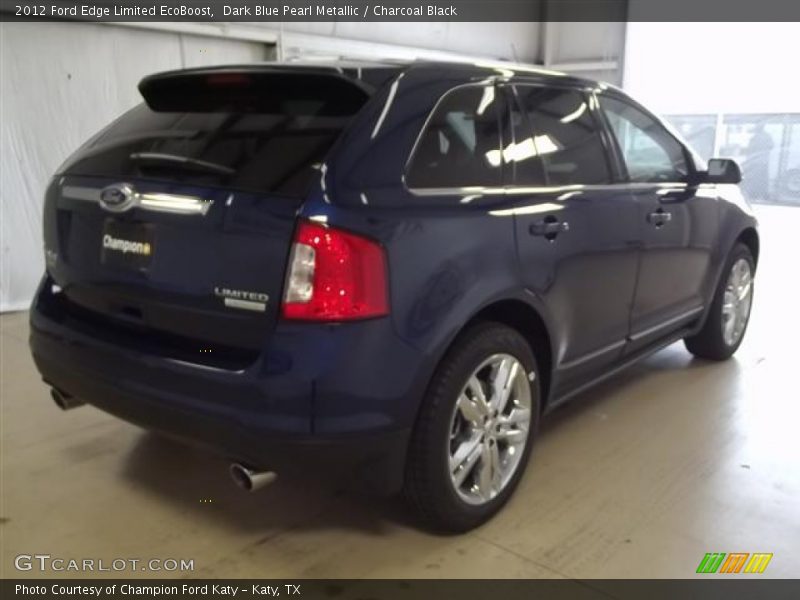 Dark Blue Pearl Metallic / Charcoal Black 2012 Ford Edge Limited EcoBoost