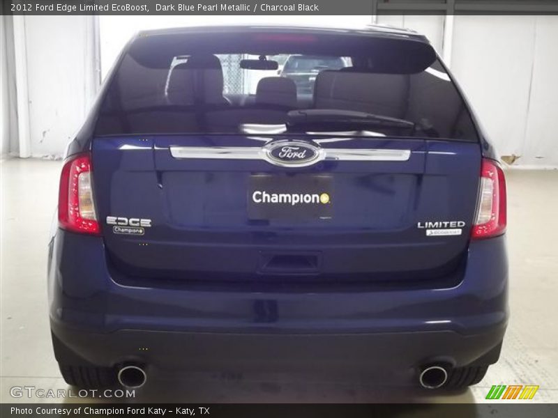 Dark Blue Pearl Metallic / Charcoal Black 2012 Ford Edge Limited EcoBoost