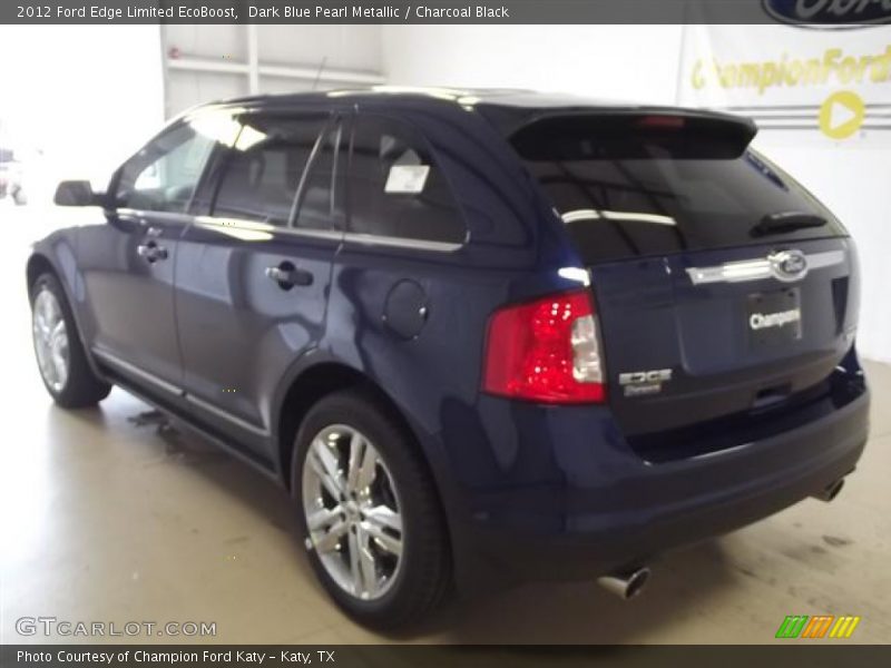 Dark Blue Pearl Metallic / Charcoal Black 2012 Ford Edge Limited EcoBoost