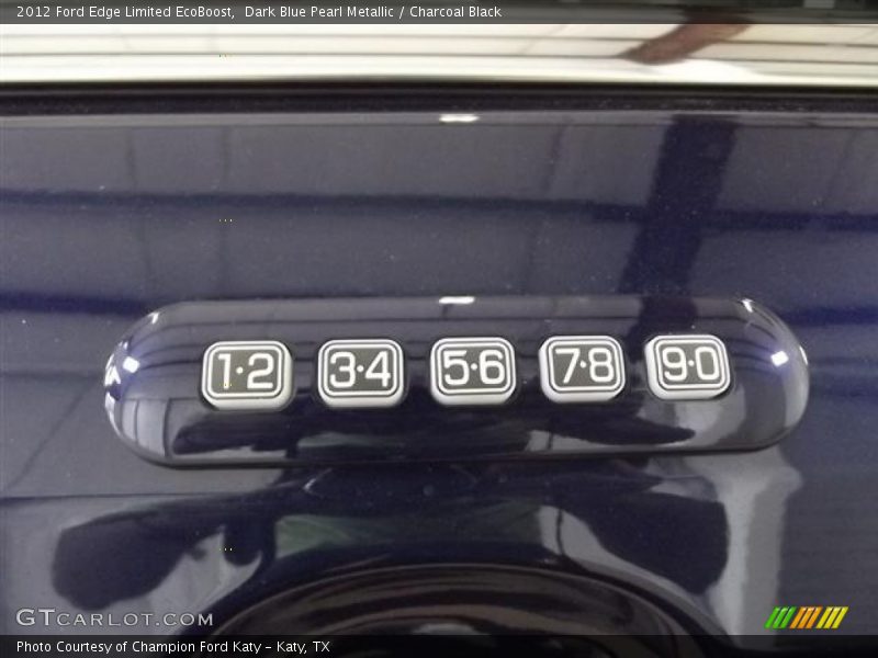 Dark Blue Pearl Metallic / Charcoal Black 2012 Ford Edge Limited EcoBoost