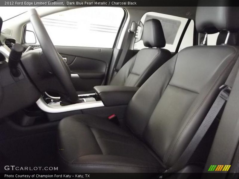 Dark Blue Pearl Metallic / Charcoal Black 2012 Ford Edge Limited EcoBoost