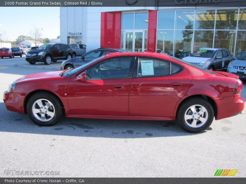 Crimson Red / Ebony 2008 Pontiac Grand Prix Sedan