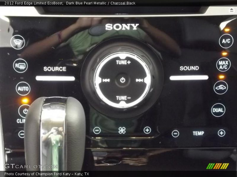 Dark Blue Pearl Metallic / Charcoal Black 2012 Ford Edge Limited EcoBoost