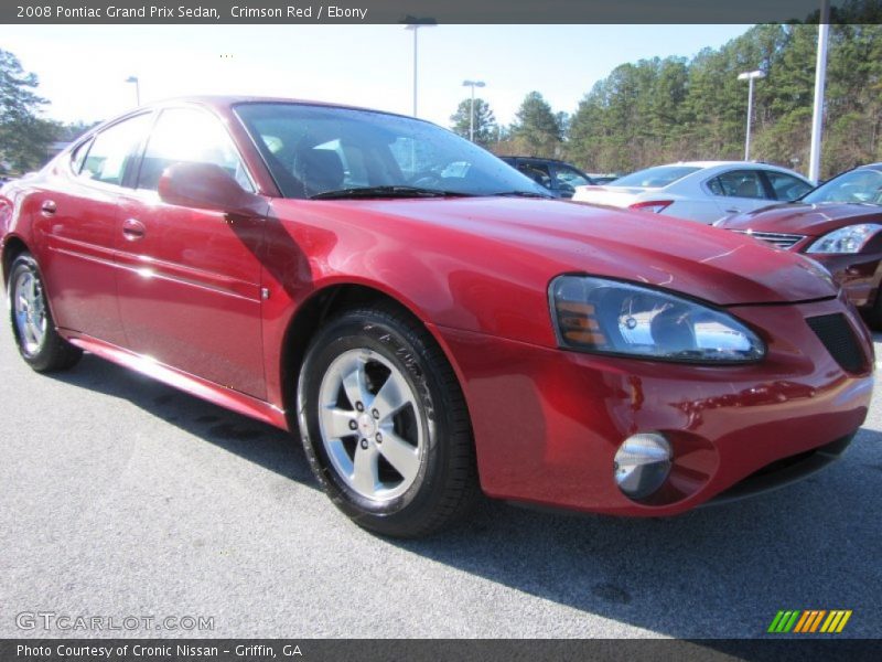 Crimson Red / Ebony 2008 Pontiac Grand Prix Sedan
