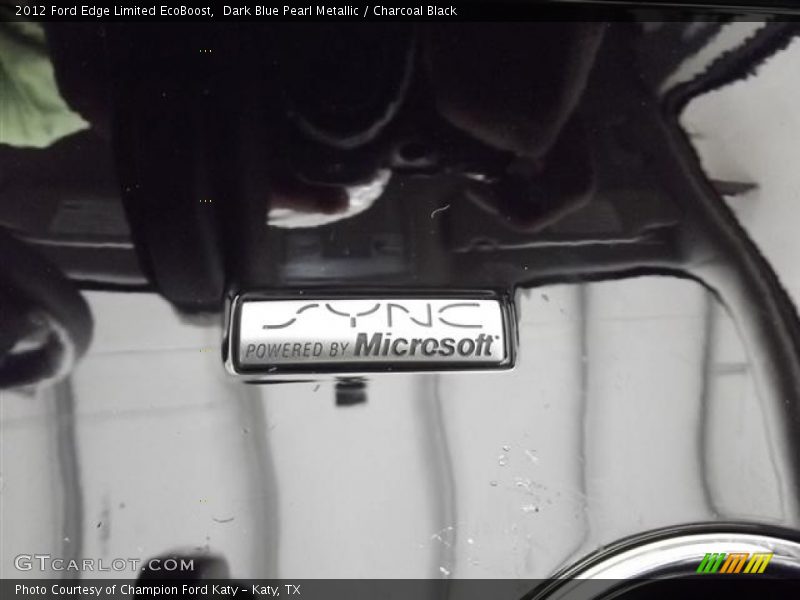 Dark Blue Pearl Metallic / Charcoal Black 2012 Ford Edge Limited EcoBoost
