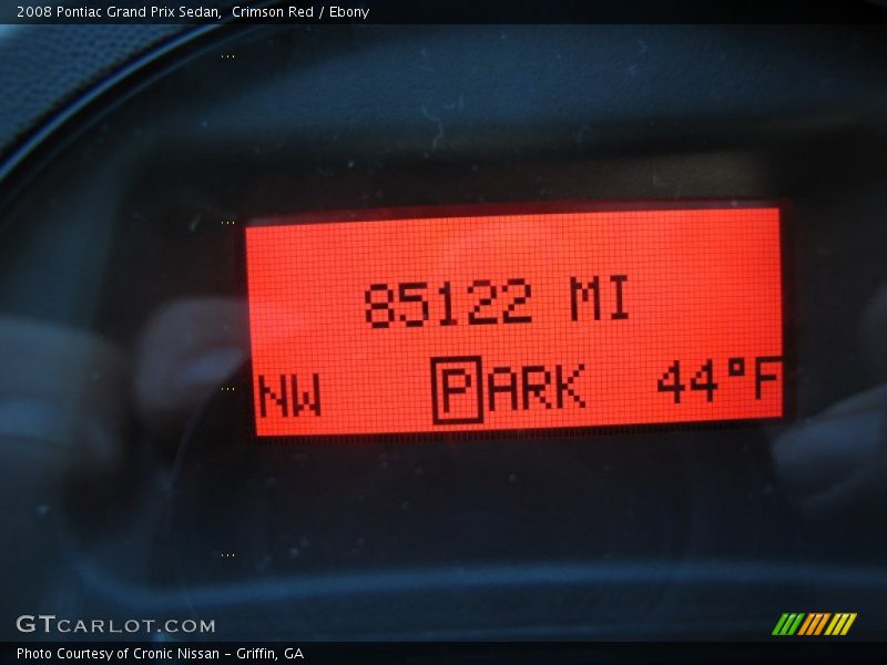 Crimson Red / Ebony 2008 Pontiac Grand Prix Sedan