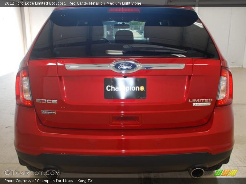 Red Candy Metallic / Medium Light Stone 2012 Ford Edge Limited EcoBoost