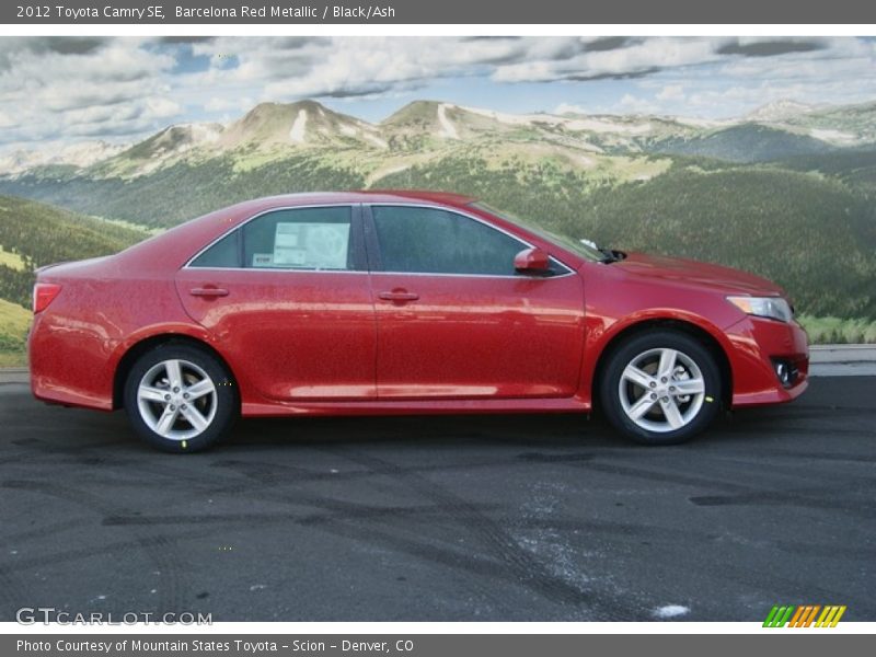 Barcelona Red Metallic / Black/Ash 2012 Toyota Camry SE