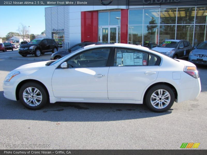 Winter Frost White / Blonde 2012 Nissan Altima 2.5 SL