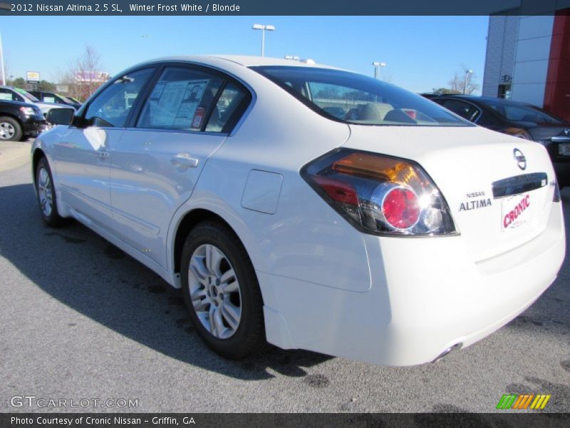 Winter Frost White / Blonde 2012 Nissan Altima 2.5 SL