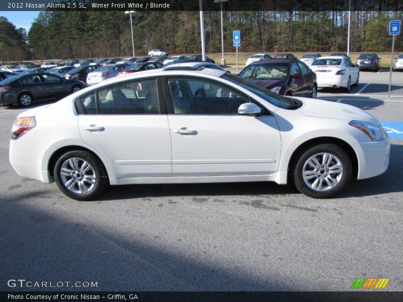 Winter Frost White / Blonde 2012 Nissan Altima 2.5 SL