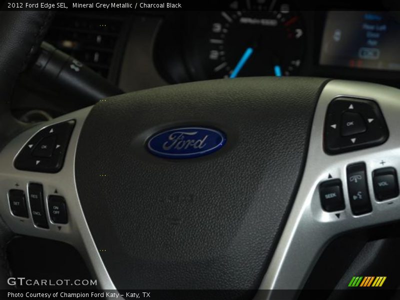 Mineral Grey Metallic / Charcoal Black 2012 Ford Edge SEL