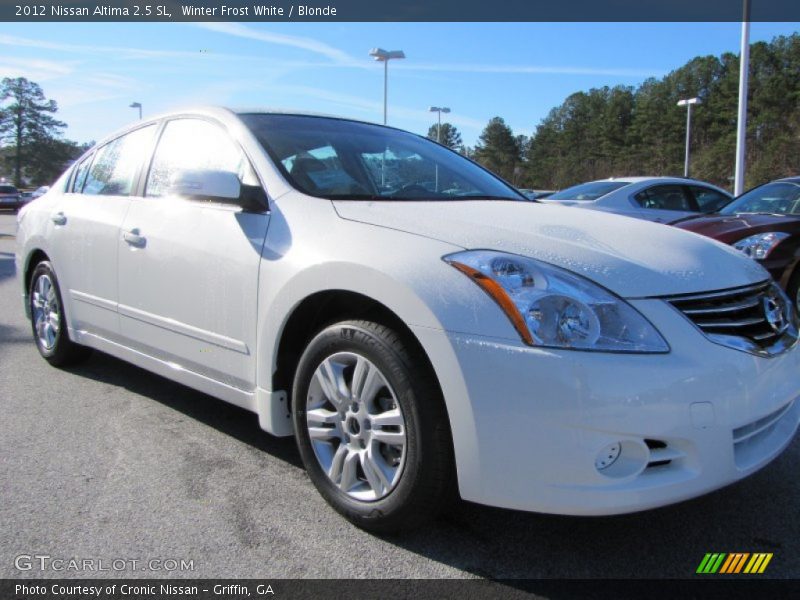 Winter Frost White / Blonde 2012 Nissan Altima 2.5 SL
