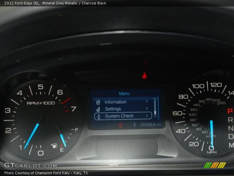 Mineral Grey Metallic / Charcoal Black 2012 Ford Edge SEL