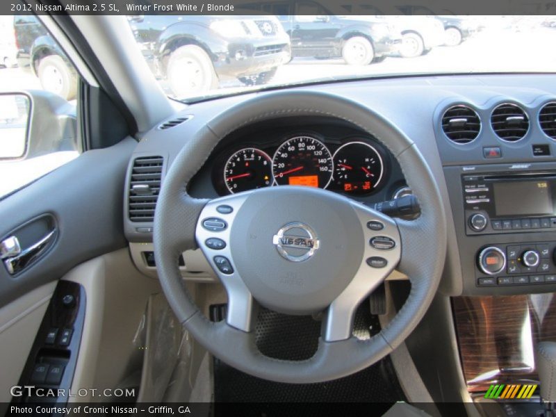 Winter Frost White / Blonde 2012 Nissan Altima 2.5 SL