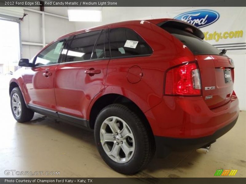 Red Candy Metallic / Medium Light Stone 2012 Ford Edge SEL