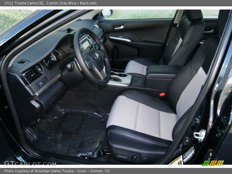 Cosmic Gray Mica / Black/Ash 2012 Toyota Camry SE