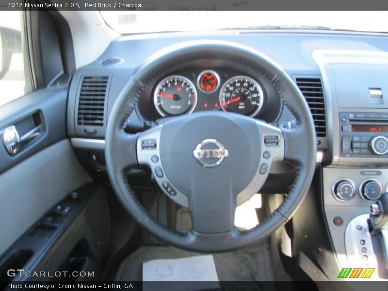 Red Brick / Charcoal 2012 Nissan Sentra 2.0 S