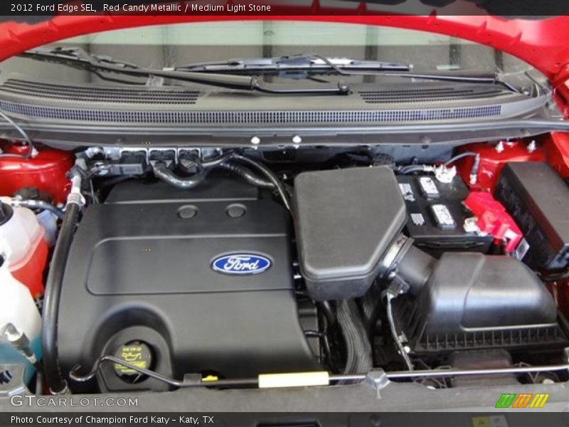 Red Candy Metallic / Medium Light Stone 2012 Ford Edge SEL