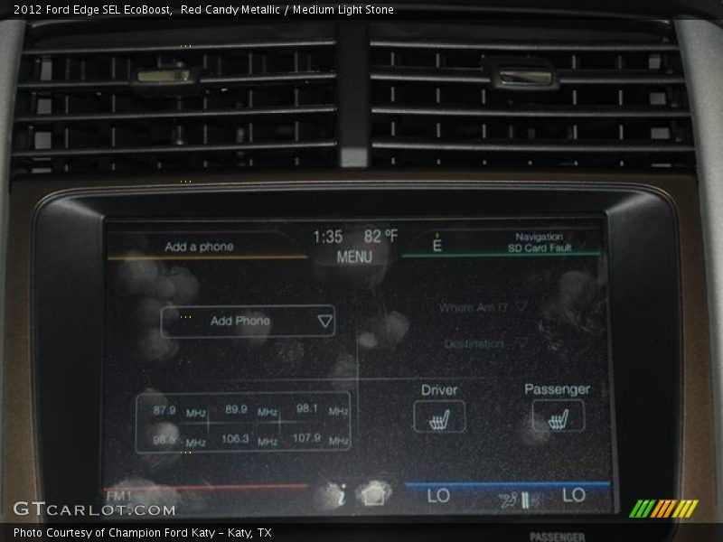 Red Candy Metallic / Medium Light Stone 2012 Ford Edge SEL EcoBoost