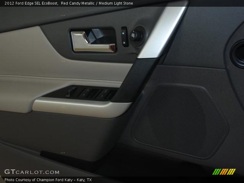 Red Candy Metallic / Medium Light Stone 2012 Ford Edge SEL EcoBoost