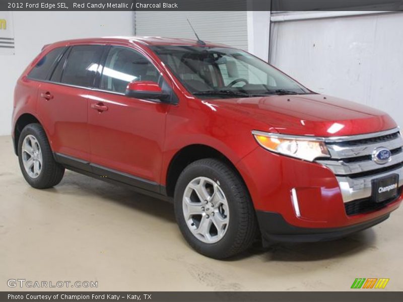 Red Candy Metallic / Charcoal Black 2012 Ford Edge SEL