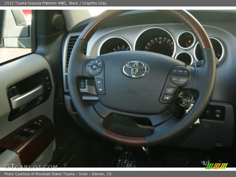 Black / Graphite Gray 2012 Toyota Sequoia Platinum 4WD