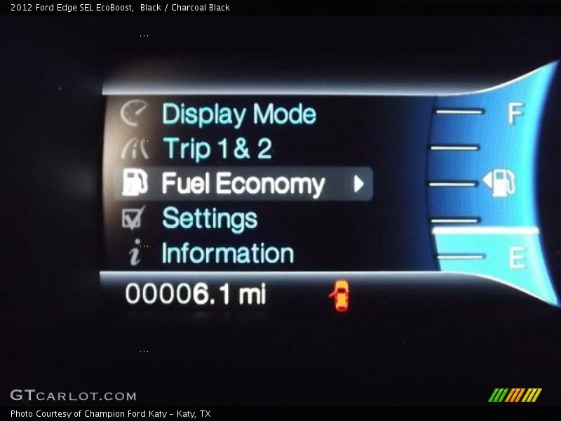 Black / Charcoal Black 2012 Ford Edge SEL EcoBoost