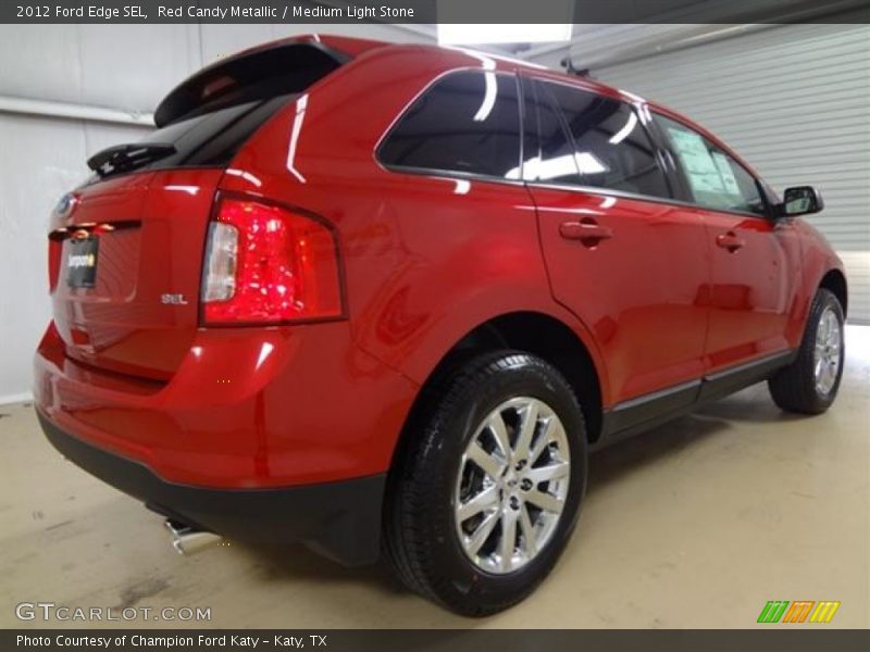 Red Candy Metallic / Medium Light Stone 2012 Ford Edge SEL