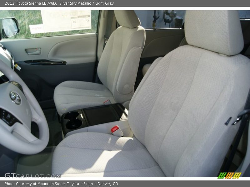 Silver Sky Metallic / Light Gray 2012 Toyota Sienna LE AWD