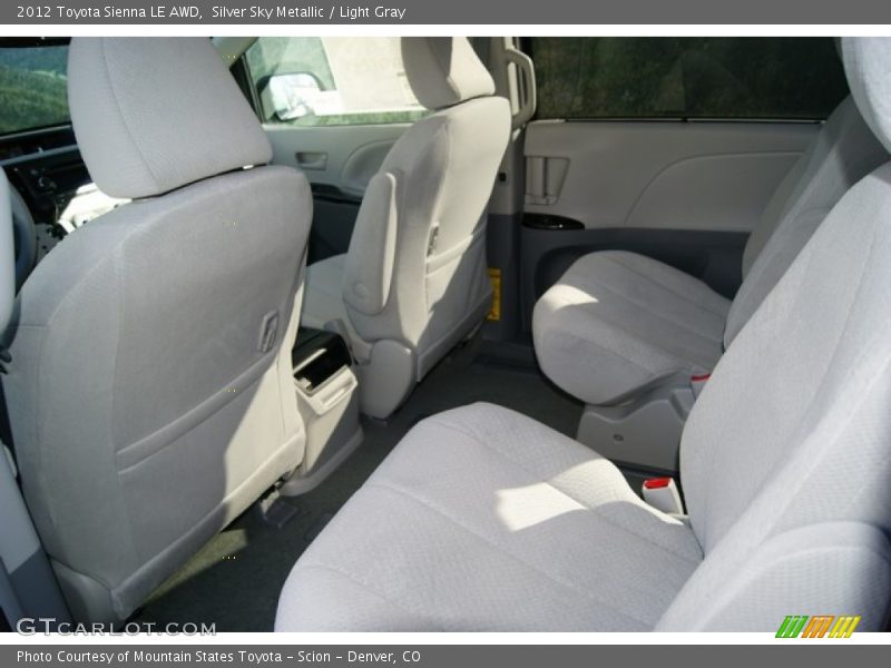 Silver Sky Metallic / Light Gray 2012 Toyota Sienna LE AWD