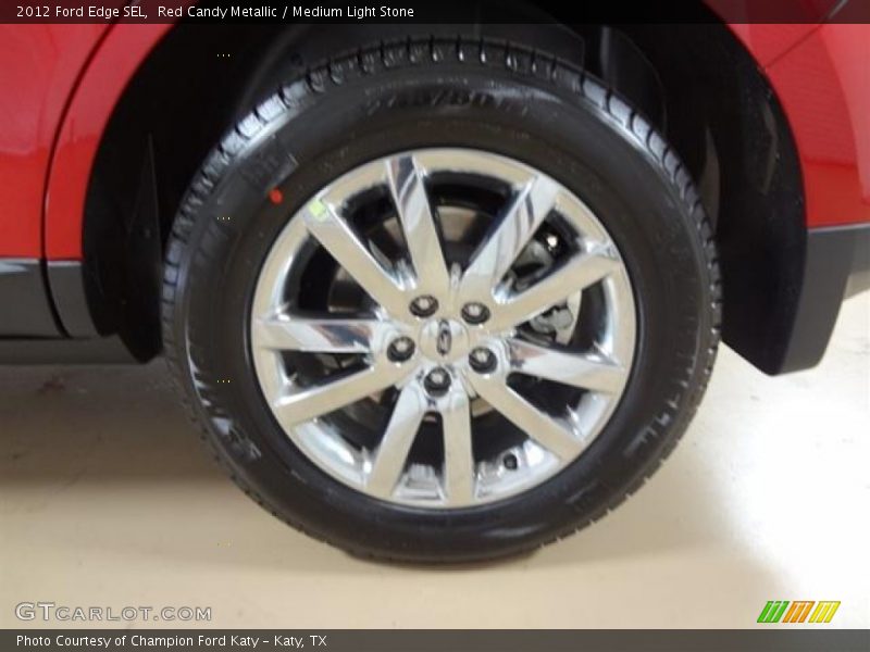 Red Candy Metallic / Medium Light Stone 2012 Ford Edge SEL