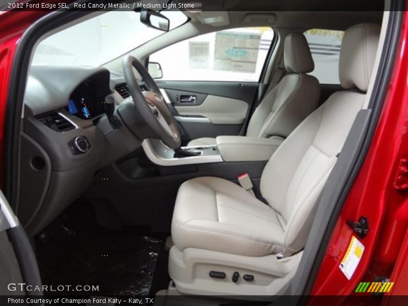 Red Candy Metallic / Medium Light Stone 2012 Ford Edge SEL