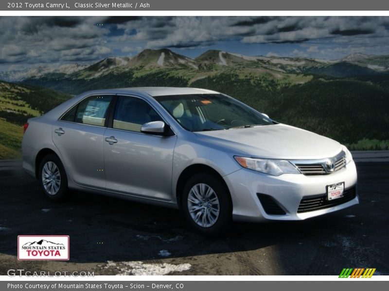 Classic Silver Metallic / Ash 2012 Toyota Camry L