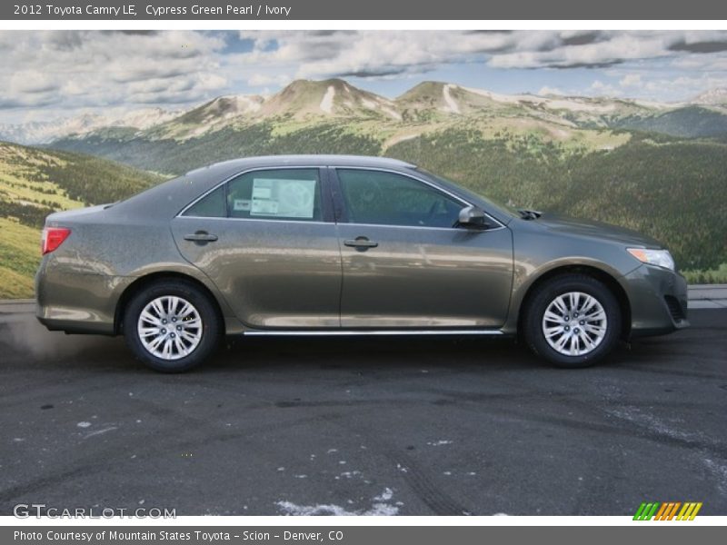 Cypress Green Pearl / Ivory 2012 Toyota Camry LE