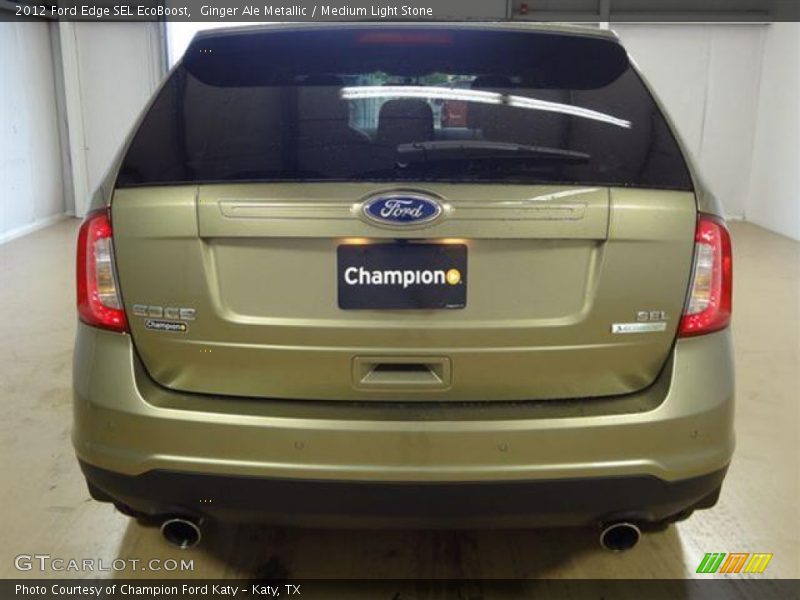 Ginger Ale Metallic / Medium Light Stone 2012 Ford Edge SEL EcoBoost