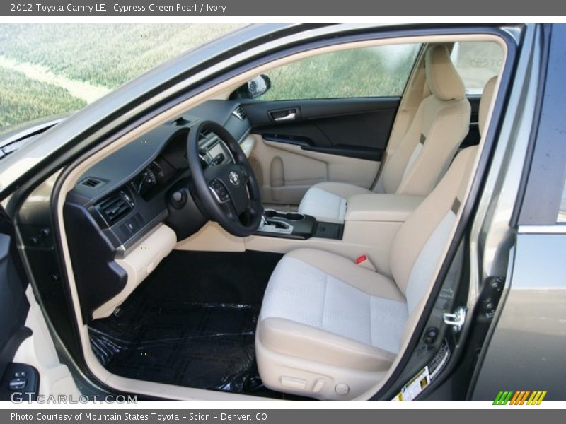 Cypress Green Pearl / Ivory 2012 Toyota Camry LE